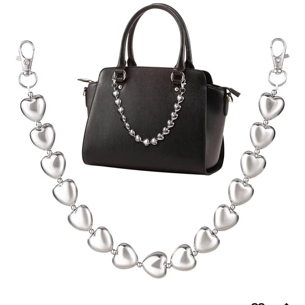 🆕 Heart Purse silver purse charm